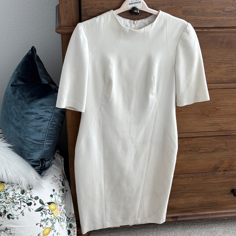 Trina Turk Cream Long Sleeve Dress